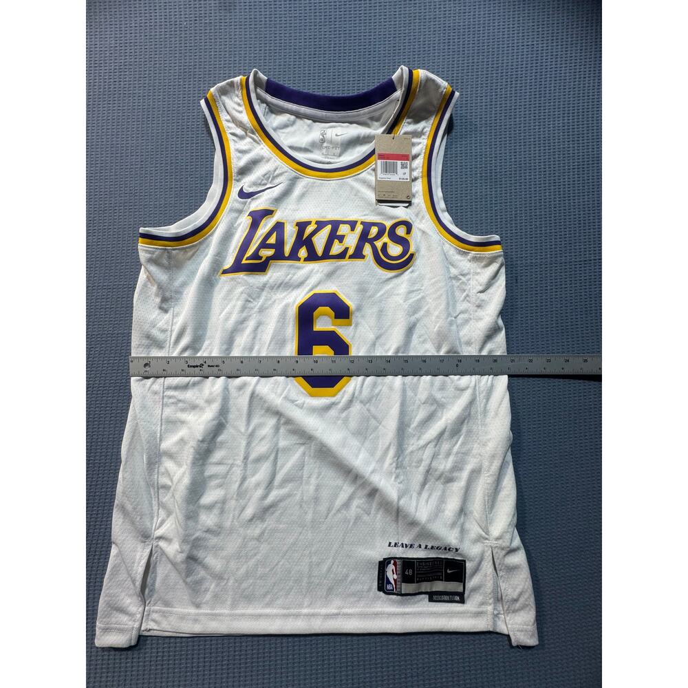 Nike Lakers Men's Jersey Sz L White Brand New - Picture 9 of 10